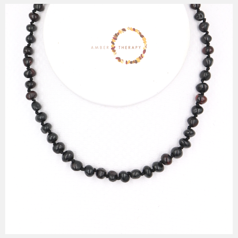 Adult Cherry Amber Necklace         (Amber Therapy)